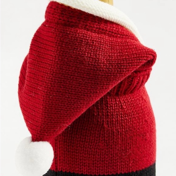 Pottery Barn Santa's Jacket Knit Wine Bag - Picture 3 of 11